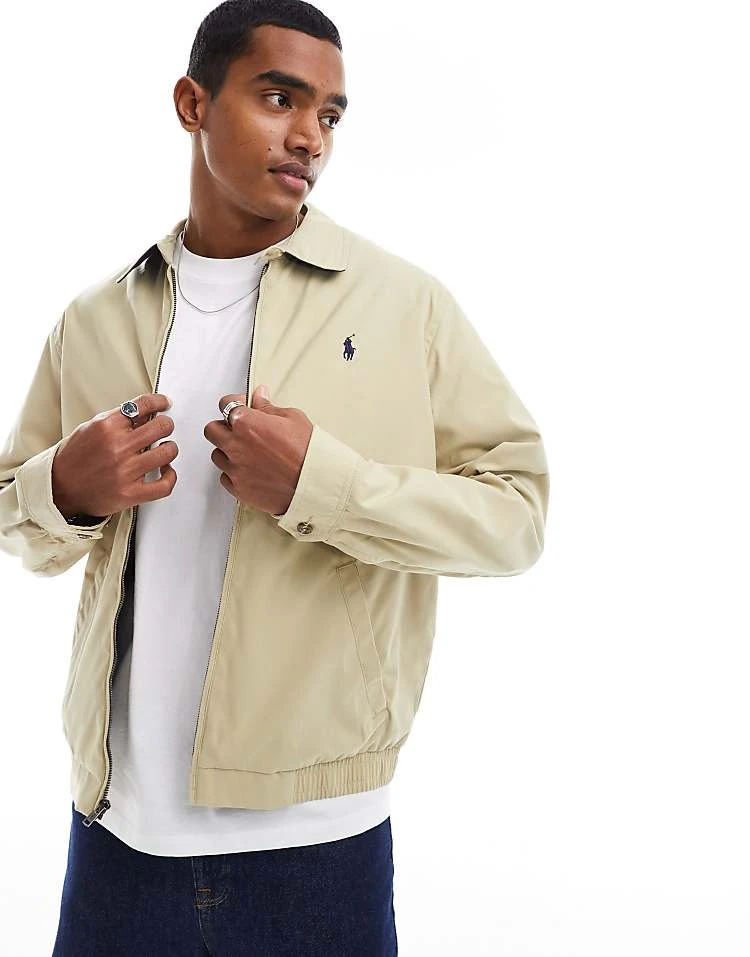 Polo Ralph Lauren Harrington Jacket In Beige For Men - Image 5