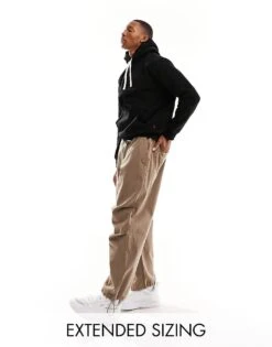 Polo Ralph Lauren Loungewear Borg Hoodie In Black With Logo For Men