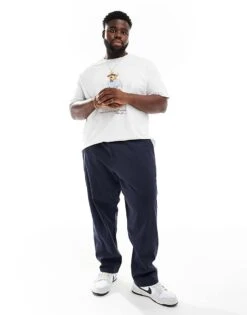 Polo Ralph Lauren Big & Tall Prepster Icon Logo Twill Chinos Classic Fit In Navy For Men