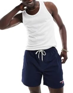 Polo Ralph Lauren Sports Capsule Swim Shorts In Navy For Men
