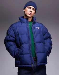 Polo Ralph Lauren Sport Capsule Logo Puffer Jacket In Navy For Men Newport Navy