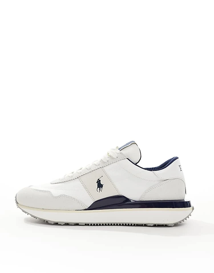 Polo Ralph Lauren Train '89 Trainer With Logo In White And Navy For Men Multi - Image 2