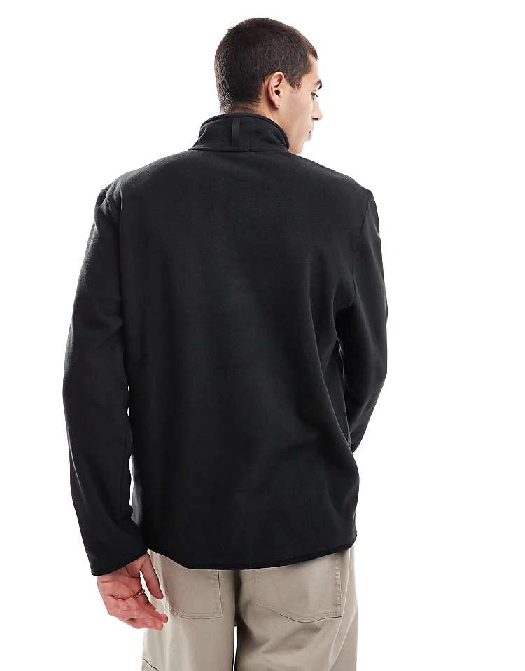 Polo Ralph Lauren Icon Logo Polar Fleece Half Zip Sweatshirt In Black For Men - Image 2