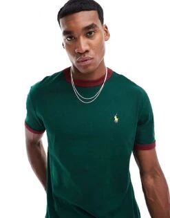 Polo Ralph Lauren Icon Logo T-shirt In Dark Green For Men Dgreen