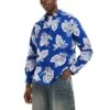 Polo Ralph Lauren Tropical Monstera Print Oxford Shirt Classic Oversized Fit In Multi For Men