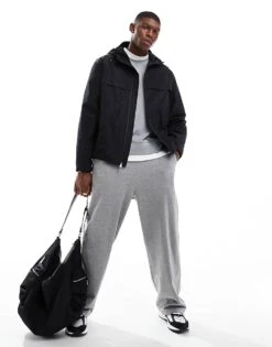 Polo Ralph Lauren Icon Logo Lined Hooded Windbreaker Jacket In Black For Men