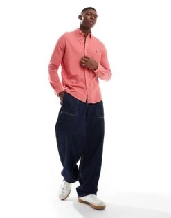 Polo Ralph Lauren Icon Logo Pique Shirt In Pink Marl For Men