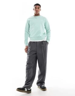 Polo Ralph Lauren Icon Logo Loopback Terry Sweatshirt In Light Green For Men