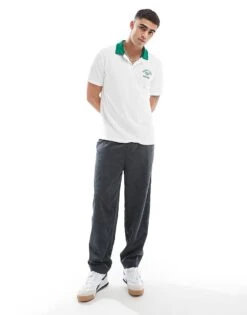 Polo Ralph Lauren Run Club P-wing Logo Cotton Terry Polo In White For Men