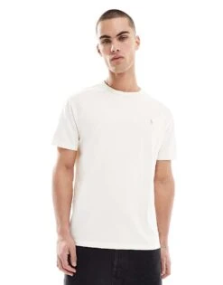 Polo Ralph Lauren Icon Logo Midweight Oversized T-shirt In Cream For Men