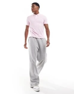 Polo Ralph Lauren Icon Logo Slim Fit Pique Polo In Pink For Men