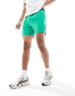 Polo Ralph Lauren Traveler Icon Logo Swim Shorts Classic Fit In Mid Green For Men