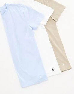 Polo Ralph Lauren 3 Pack Lounge T-shirts In Multi For Men 3pk Navy/office Bl