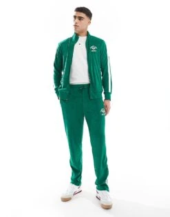 Polo Ralph Lauren Tennis Club Cotton Terry Track Pants In Mid Green Co-ord For Men