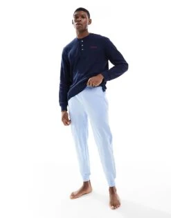 Polo Ralph Lauren Lounge Joggers In Blue For Men Office Blue