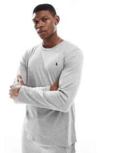 Polo Ralph Lauren Lounge T-shirt In Grey For Men Andover Heather