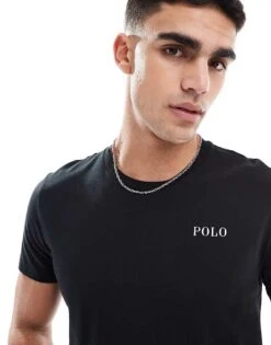 Polo Ralph Lauren Lounge T-shirt In Black For Men Polo Black Polo Te