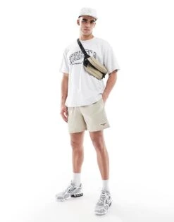 Polo Ralph Lauren Sport Capsule Travler Small Logo Swim Shorts In Stone For Men