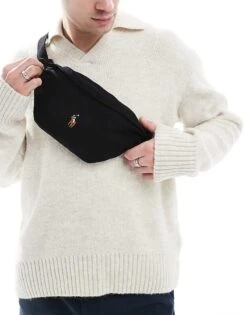 Polo Ralph Lauren Bumbag In Black For Men Polo Black